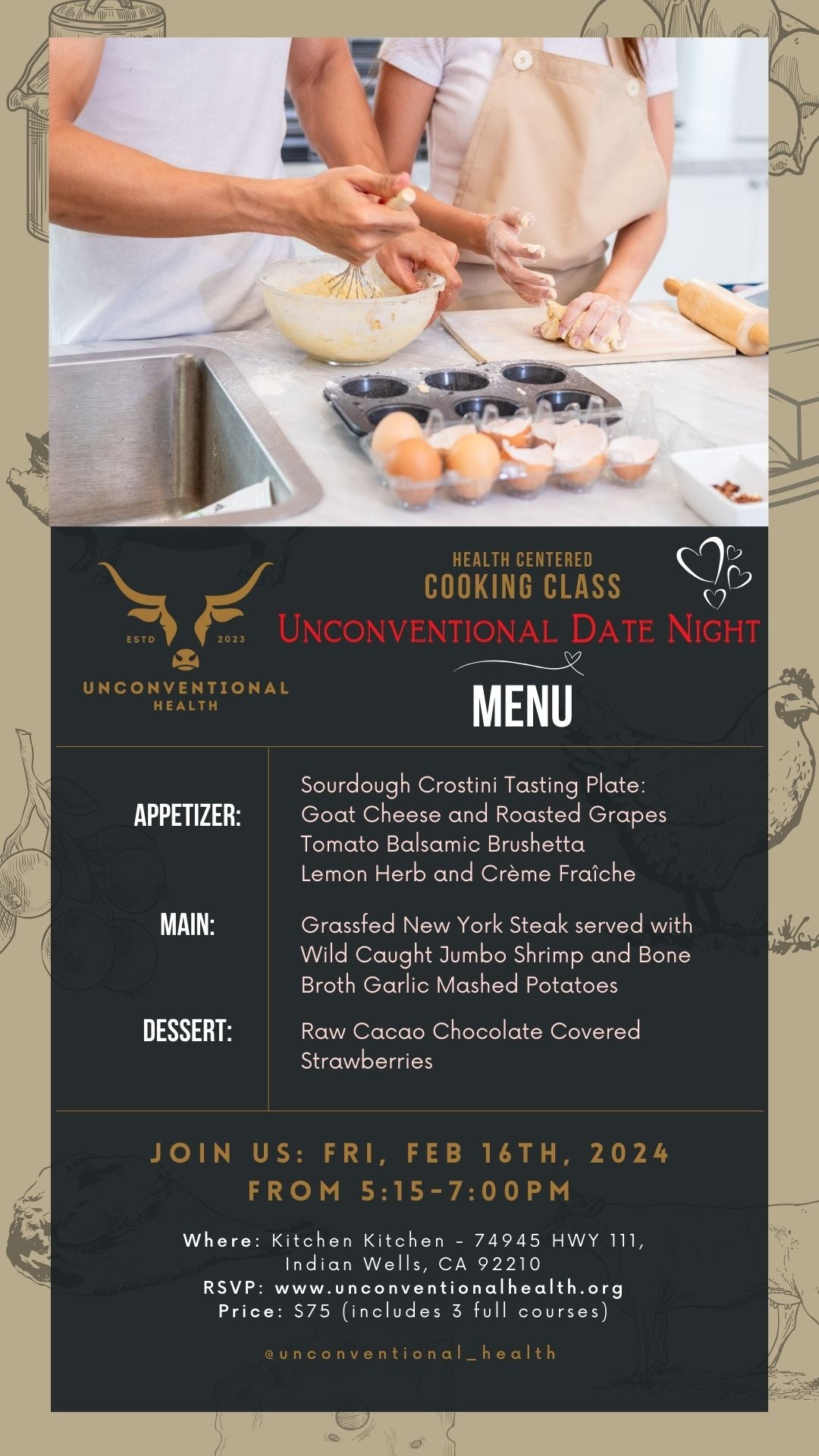 Cooking Class: Unconventional Date Night